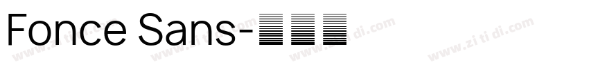 Fonce Sans字体转换